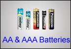 AA and AAA size alkaline (disposable) batteries from Watch Battery (UK) Ltd