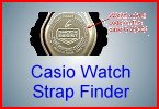 Find your Casio watch strap (band) by Casio watch model number