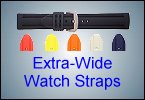 Extra wide watch straps for lug widths 24-30mm