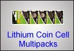 Lithium coin cell batteries in packs of 5 or 10 from Watch Battery (UK) Ltd