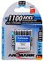 AAA - Ansmann 1100mAh Rechargeable AAA Batteries - Pack of 4