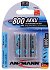 AAA  - Ansmann MaxE 800mAh Rechargeable Batteries - Pack of 4