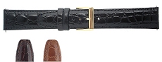 Leather - Italian Calf Crocodile Oval Grain Watch Strap (12mm-20mm)