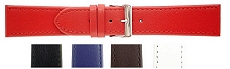Leather - Extra-Wide Coloured Leather Watch Straps (22-28mm)