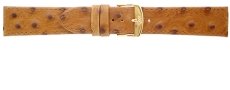 Leather - Ostrich Grain effect Leather Watch Strap (12mm-20mm)