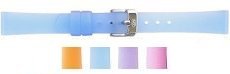 Silicone - ZRC Smooth Silicone Coloured Watch Strap (14-20mm)