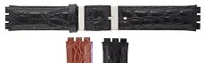 Leather - Swatch Style Crocodile Grain Leather Watch Strap (17 & 19 mm notch widths)