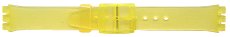 Resin - Swatch Style Translucent Yellow Resin Watch Strap  (17 mm notch width)
