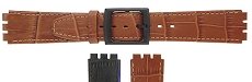 Leather - Swatch Style Leather Alligator grain effect Strap (16 mm notch width)