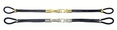 Leather - Ladies Leather Black Cordette Watch Strap - with clasp