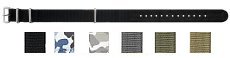 Nylon - Nylon Military Watch Strap (14-24mm)