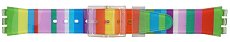 Silicone - Swatch Style Silicone Watch Strap (17 mm notch width)