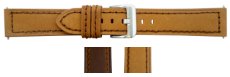 Smooth Brown Suede Leather Watch Strap (20-22 mm)