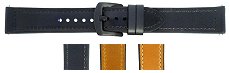 Super-soft Silicone Watch Strap with Calf Leather Upper