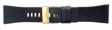 DZ4197 - Diesel Black Leather Watch Strap for DZ-4197 Watch
