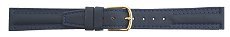 Timex Ladies' Blue Double Stitched Leather Watch Strap (16mm)