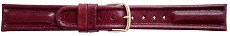 Timex Burgundy Double-Stitched Leather Watch Strap (18mm)